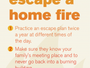 Infographic Tips for Kids During a Fire