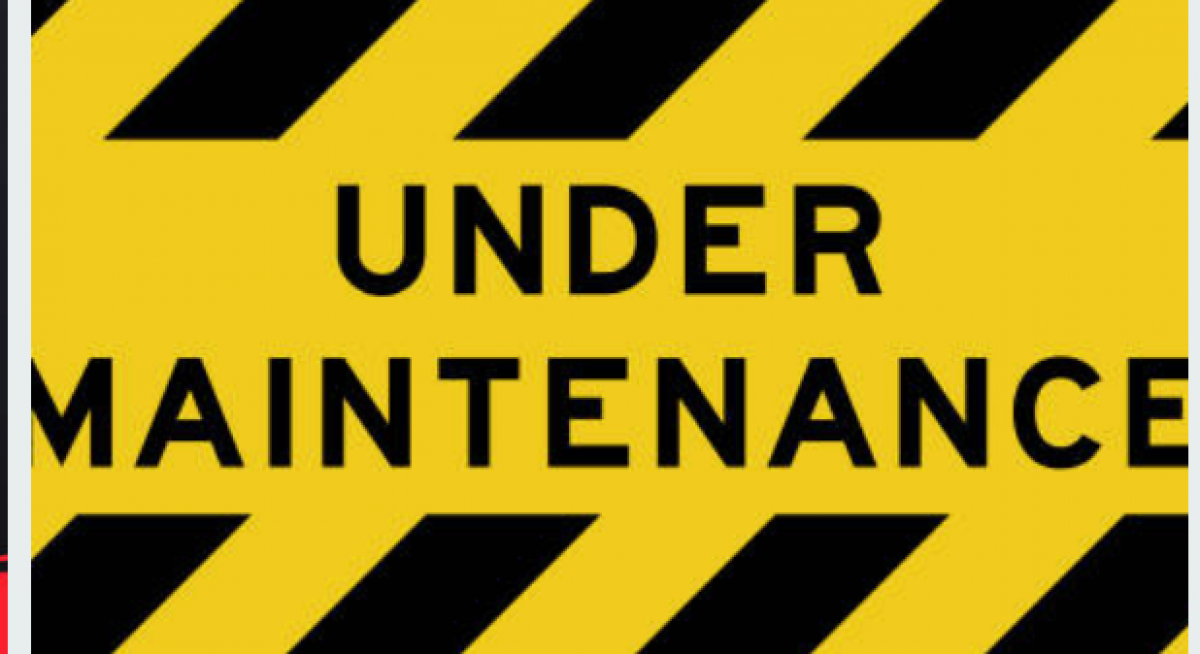 Image Sign saying Under Maintenance
