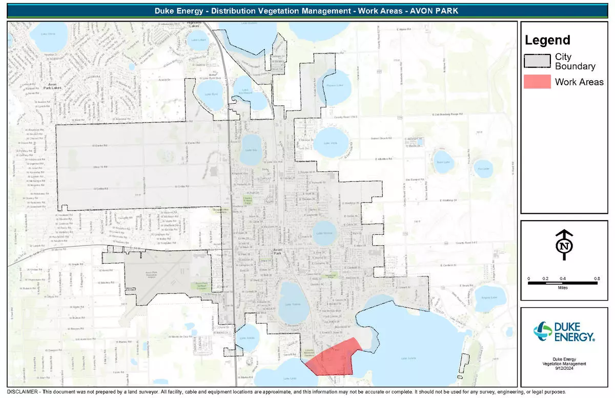 Boundary Map for Tree Trimming within the city