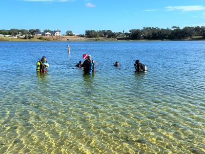 Divers at Lake Verona by Donaldson Park